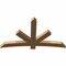 Ekena Millwork Alberta Smooth Timber Gable Bracket, Western Red Cedar, 60"W x 35"H x 3 1/2"D x 5 1/2"F, 14/12 Pitch GBW060X35X0406ALB00SWR - alternate 4